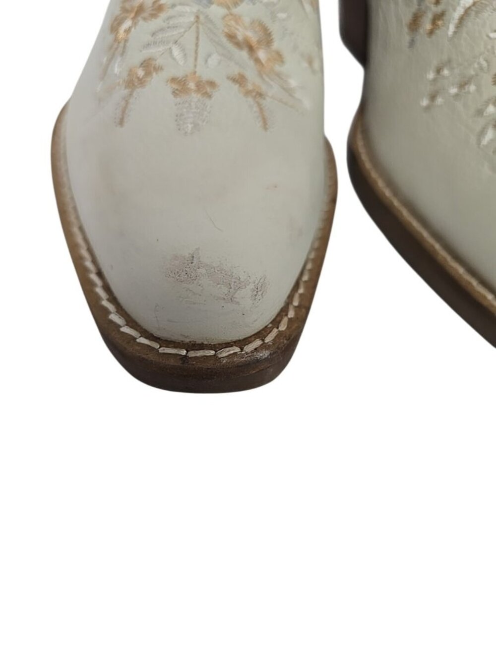 Dingo Women's Primrose Snip Toe Western Ankle Boots DI748 White-Floral Size 11M - Picture 7 of 9